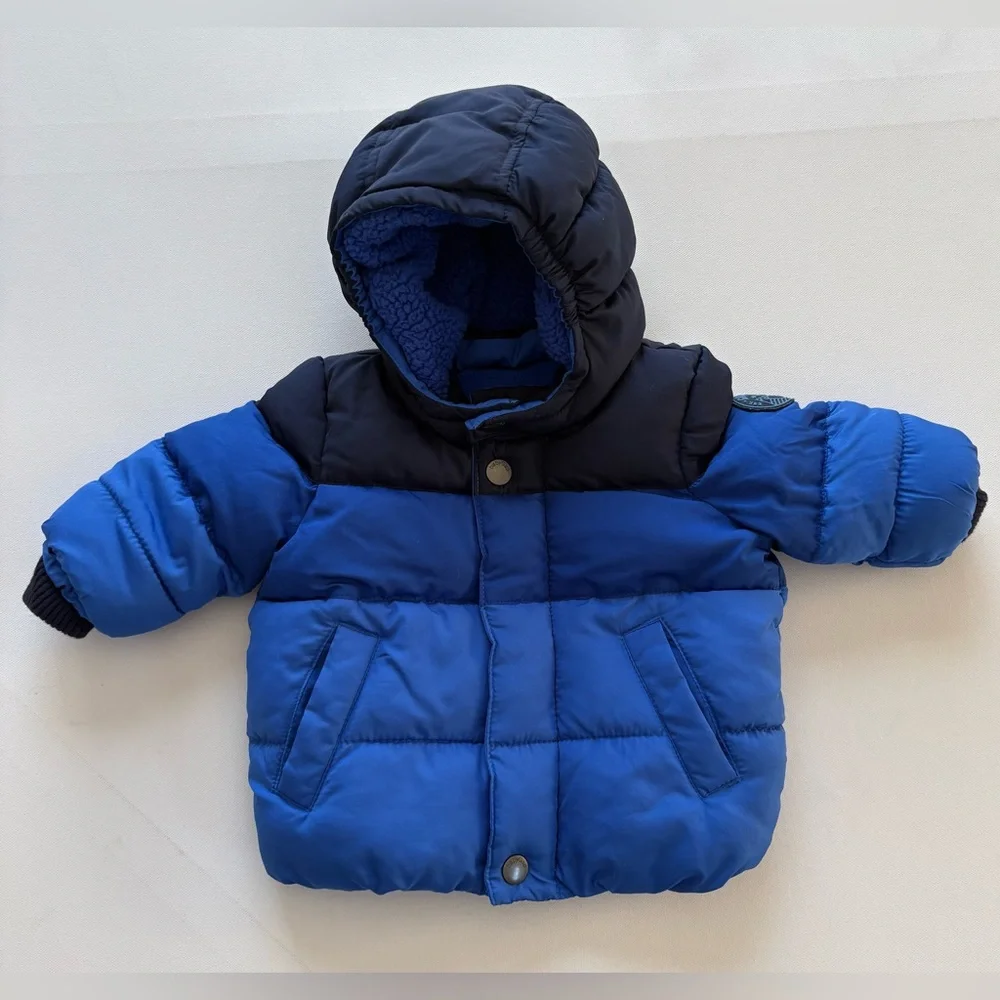 GAP Baby Blue Fleece-Lined Jacket Size 0-6 Months